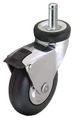 Swivel Stem Caster W Total Lock Neoprene 125 Lb 