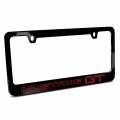 Ipick Image Made For Ford Mustang Gt Outline In Red Black Metal License Plate Frame