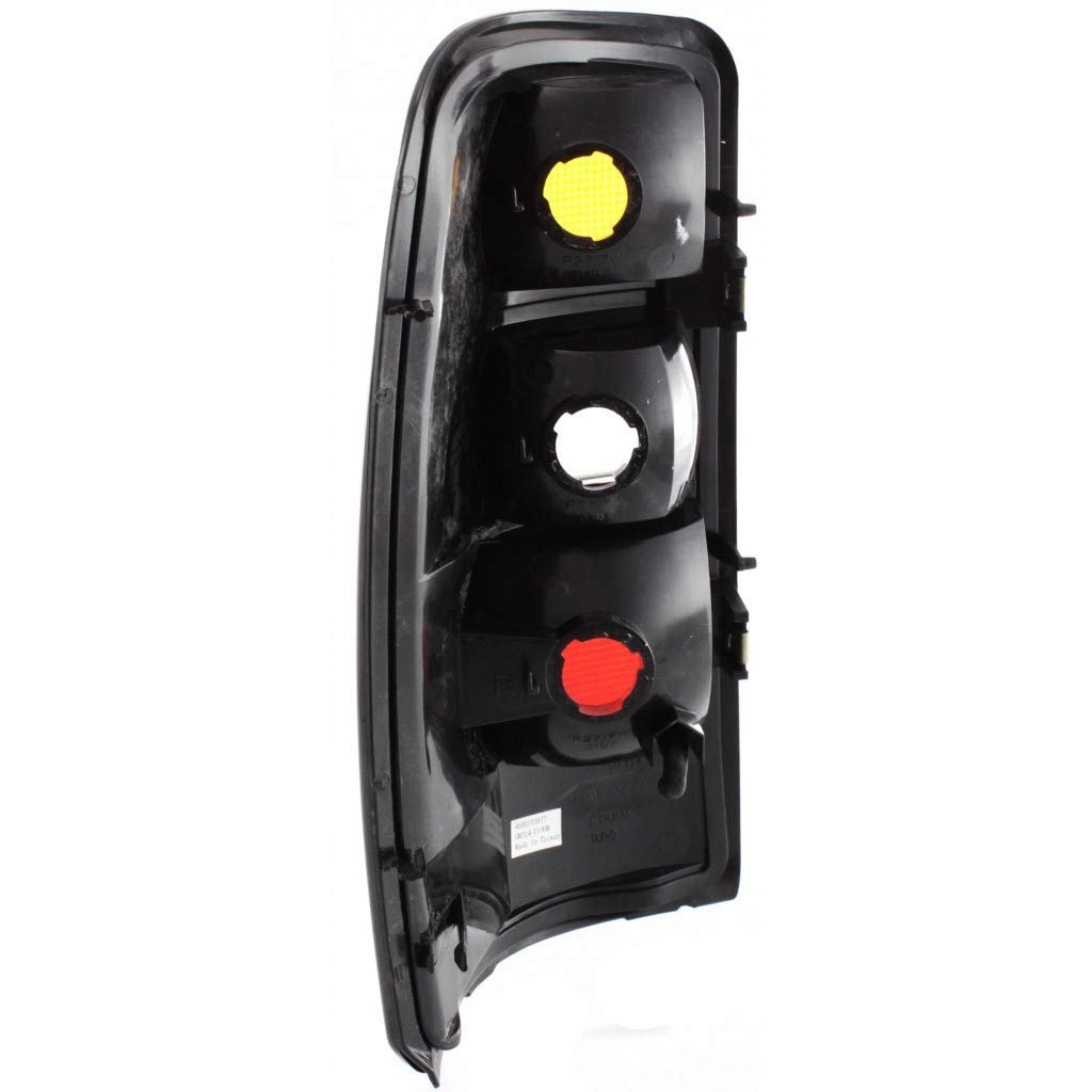 Tail Light Assembly For Gmc Yukon 2004 2005 2006 Passenger Side Amber Clear Red Lens Halogen Part Number 15832092
