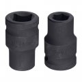 Uxcell 1 2 Drive By1mm 6-point Impact Socket Cr-v Steel 1 5 Length Shallow Metric Sizes