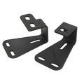 Auxmart Locking Hood Hinge Hi-lift Farm Jack Mount Brackets For Jeep Wrangler Cj 1944-1986 Yj 1987-1995 Tj 1997-2006