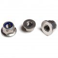 M4 X 0 7 A2 Stainless Steel Din 6926 Hex Flange Nylon Insert Lock Nuts 18 8 304 Bright Finish Pack Of 25 
