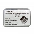 M4 X 0 7 A2 Stainless Steel Din 6926 Hex Flange Nylon Insert Lock Nuts 18 8 304 Bright Finish Pack Of 25