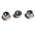 M4 X 0 7 A2 Stainless Steel Din 6926 Hex Flange Nylon Insert Lock Nuts 18 8 304 Bright Finish Pack Of 25