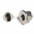 M4 X 0 7 A2 Stainless Steel Din 6926 Hex Flange Nylon Insert Lock Nuts 18 8 304 Bright Finish Pack Of 25