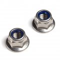 M4 X 0 7 A2 Stainless Steel Din 6926 Hex Flange Nylon Insert Lock Nuts 18 8 304 Bright Finish Pack Of 25