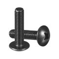 M6-1 X 25mm Truss Head Phillips Machine Screws Full Thread Drive 304 Stainless Steel 18-8 Black Oxide Finish Quantity 25 
