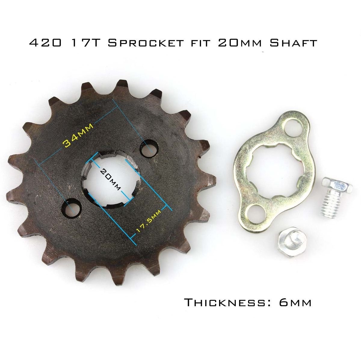 Wingsmoto Sprocket Front 420-17t 20mm Motorcycle Atv Dirtbike