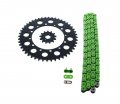 Kawasaki Klx300 Klx 300 Green Chain And Sprocket Black 13 48 110l