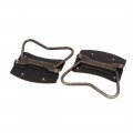 Wooden Box Chest 103mmx102mmx8mm Metal Puller Handles Bronze Tone 2pcs 