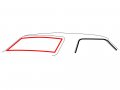 Auto Krafters Compatible Replacement For Back Glass Weatherstrip Seal Rear Window Gasket 1967-68 Cougar Xr-7 C7wy-6542084
