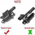 A-premium Ignition Coil Pack Square Compatible With Chevrolet Silverado 1500 Gmc Sierra 2014-2019 Yukon 2015-2018