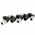 1 8bsp Male To 4mm Air Pneumatic Elbow Quick Connect Connectors 5pcs 