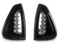 Depo 2006-2010 Dodge Charger Black Clear White Led Corner Signal Light Set