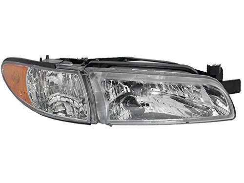 Pontiac Grand Prix Passenger Side Headlight Assembly With Marker Light Dot Sae Certified Clear Lens Part Number