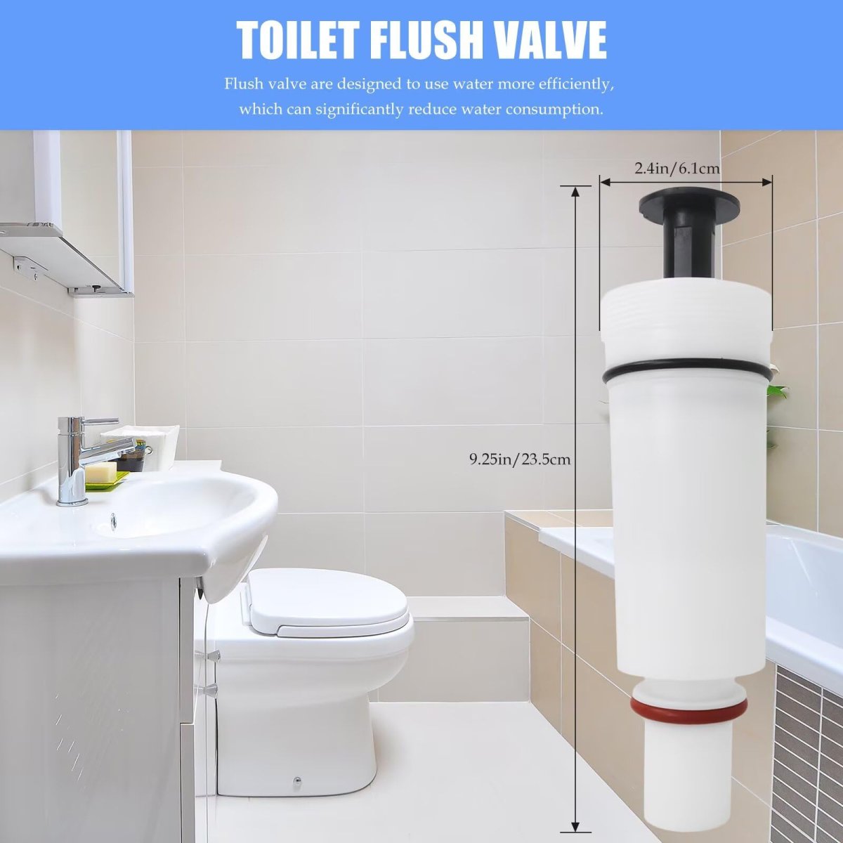 Flush Valve Cartridge Assembly C-100500-k For Flushmate 501 501a 503 504 And M-101526-f3 Toilet Replacement Part
