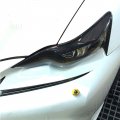 Car Headlight Eyebrows Eyelids Trim For Lexus Is200t Is250 Is300 Is350 2013-2016 Black