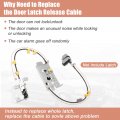 X Autohaux 2 Pcs Door Latch Release Cable Ford F150 Extended Cab 2004-2008 For Lincoln Mark Lt 2006-2008 8l3z-18264a00-b Rear