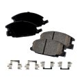 Front Ceramic Brake Pad Set For Honda Passport 1994 1995 1996 2 Wheel With 4 Piece Locating Clips Replacement 8944611550 