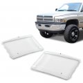 G-plus Housing Clear Corner Headlight Lamps Cover Compatible With Dodge Ram 1500 2500 3500 1994-2001 55076749ad 55076748ad