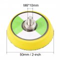 Uxcell 2 Hook And Loop Backing Pad Sanding Polishing Backer Plate With M6x10mm Thread For Random Orbit Sander Polisher Buffer