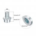 Uxcell M8x12mm Flanged Socket Head Cap Screws 50pcs 8 Grade Carbon Steel Hex Serrated Flange Bolts Machine