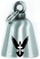 Kustom Cycle Parts Gun Metal Cross Dove Motorcycle Evil Spirits Biker Guard Bell Our Custom Bells Are Universal Fit Works On
