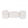 Uxcell Pvc Compression Plumbing Coupling Straight Pipe Fitting Extension 20mm White