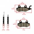 Caltric Front Brake Pads Compatible With Kawasaki Teryx 4 Teryx4 750 Krt750 4x4 2012-2013