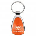 Au-tomotive Gold Teardrop Key Fob For Toyota Highlander Orange