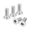 10-24x1 2 Flat Countersunk Head Socket Cap Screws 50pcs 304 Stainless Steel Hex Full Thread Bolts 