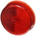 Optronics Mc-57rbp Red 2-1 2 Sealed Incandescent Round Side Marker Clearance Light With Reflex Lens 