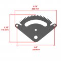 Selective Sector Pinion Gear For John Deere Sabo 108-17hs 108-14 5 Mod-ztf1-18882