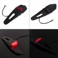 Qiilu Rear Fender Led Brake Red Tail Light Dirt Bike Motocross Xr Crf Klx Enduro Exc Atv Lamp Dh