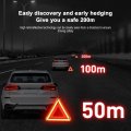 Zcargel Car Warning Triangle 3 Pieces Foldable Reflective Triangles Triangular Folding Highlight Sign For Stability Stent