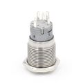 Baomain Red Led Light 16mm 12v Stainless Steel Momentary Push Button Switch