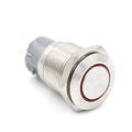 Baomain Red Led Light 16mm 12v Stainless Steel Momentary Push Button Switch