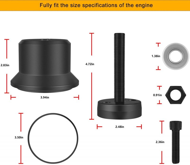 6 7l Front Crankshaft Seal Installer Tool 303-1509 303-1509-01 Alt St-137b For Ford Super Duty F-250 F-350 F-450 F-550 F-650