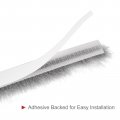 Uxcell Weather Stripping Brush 20ft L X 3 W 0 5 H Self-adhesive Seal Weatherstrip Sweep Gray For Door Window