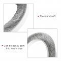 Uxcell Weather Stripping Brush 20ft L X 3 W 0 5 H Self-adhesive Seal Weatherstrip Sweep Gray For Door Window