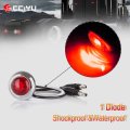 5 Pack 3 4 In Round Mini Led Clearance Lights Waterproof Red Side Marker Indicator Lamps For Trailer Truck Rv Atv And Boat 12v