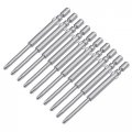 Uxcell 10 Pcs 4mm Round Shank 60mm Length 2 5mm Ph1 Phillips Magnetic Screwdriver Bits