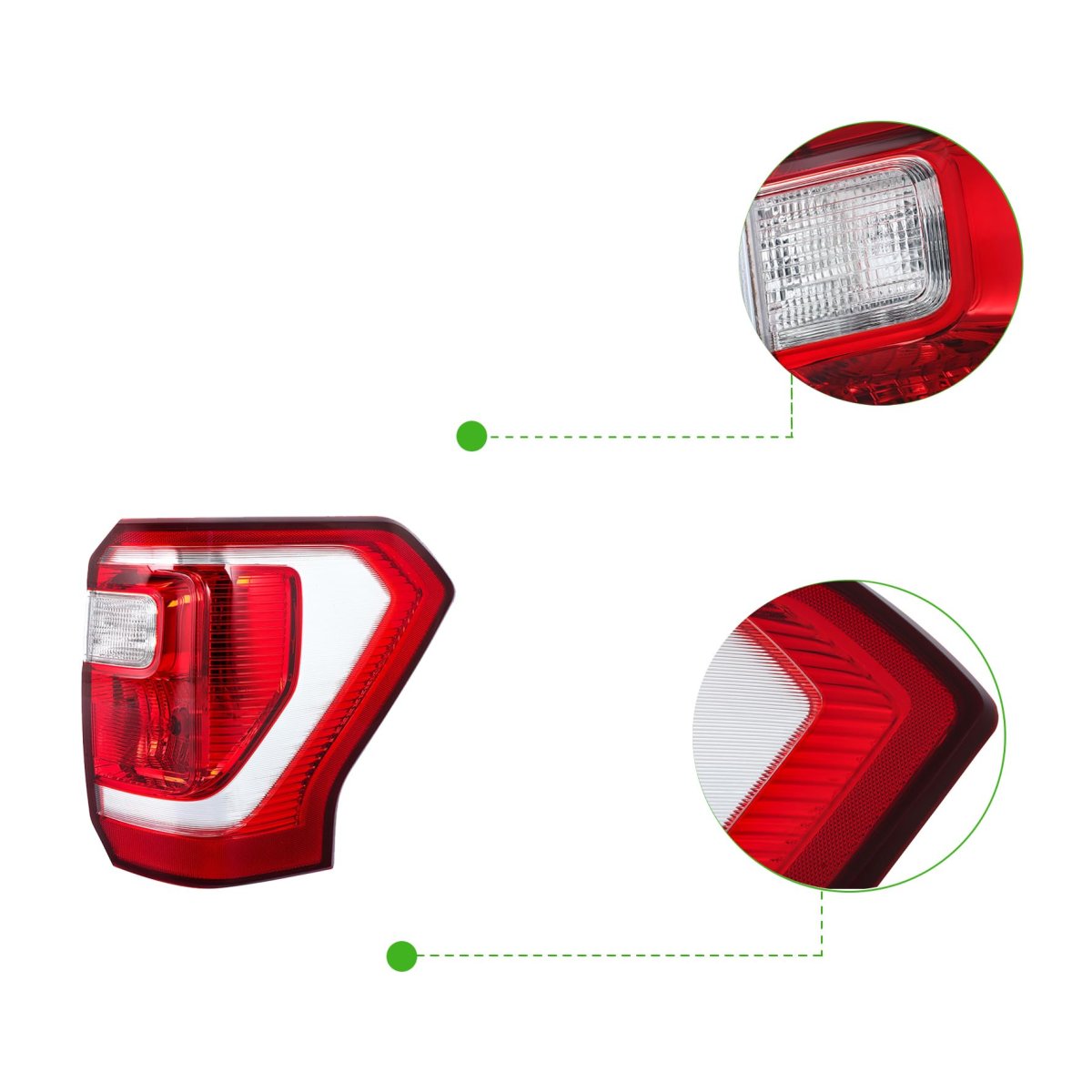 1 Pc Tail Light Assembly Replacement For Expedition 2018 2019 2020 2021 Right Passenger Side