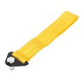 2pcs Yellow Universal Car Tow Towing Hook Bumper Trailer Belt Strap
