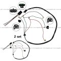 2 Set 3 Wire Universal High Low Beam 6 Separate Plug Connector Fit Kenworth Peterbilt Western Star Freightline