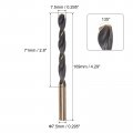 Uxcell 2pcs Jobber Drill Bits 7 5mm 0 295 Black Nitride Gold Titanium Coated M2 High Speed Steel Hss Twist For Stainless