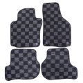 Floor Mats For Volkswagen Gti Golf 2004-2009 4 Piece Set Black Polypropylene Fiber Front And Second Row Direct Replacement 