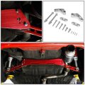 Compatible With Honda Civic Aluminum Rear Suspension Subframe Brace Bar Arm Black Ek Ej Em