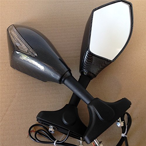 Turn Signal Mirrors For Suzuki Gsxr Hayabusa Sv650s Katana Rf600r Carbon Clear B00ywcf14c