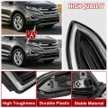 Right Front Bumper Fog Light Assembly For 15-18 Ford Edge Se Sel Sport Titanium Passenger Side Led Clear Lens Gloss Black